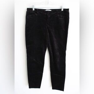 Black velvet jeans